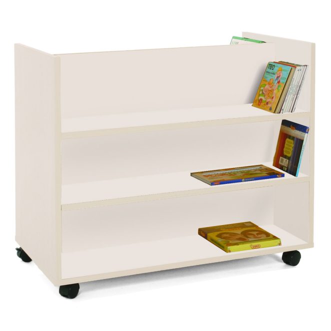 Carro libreria doble frontal blanco 17 6009032323