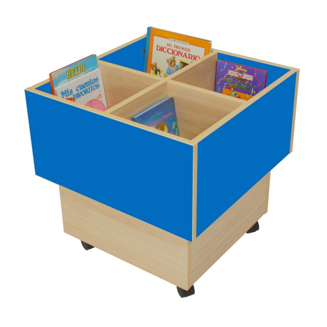 Cubo libreria color azul para libros infantiles 17 602103E20