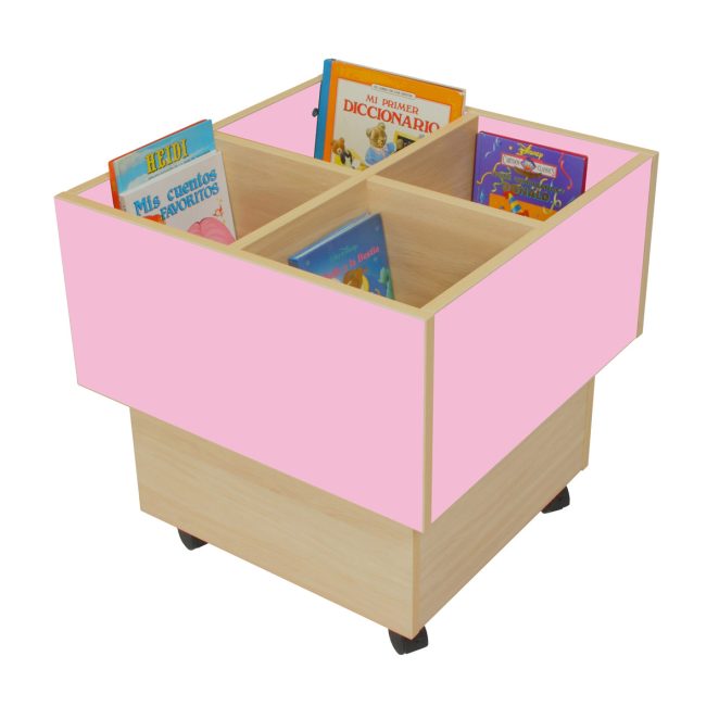 Cubo libreria rosa para biblioteca municipal 17 602103E22