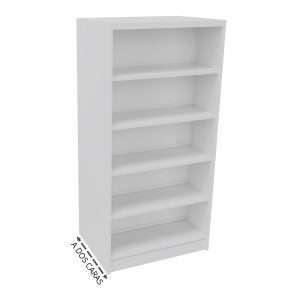 Estanteria a 2 caras con estantes rectos 93x67x191cm Blanco 49 LC2711000S