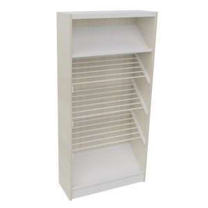 Estanteria biblioteca con estantes prensa 93x35x191cm Acacia 49 LC2311011P