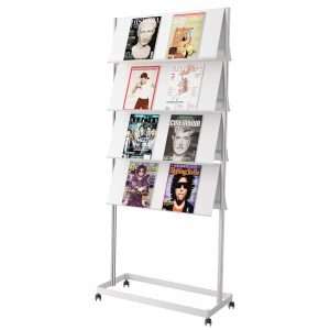 Expositor doble cara Flap para revistas y libros 44 FPD4RDBL