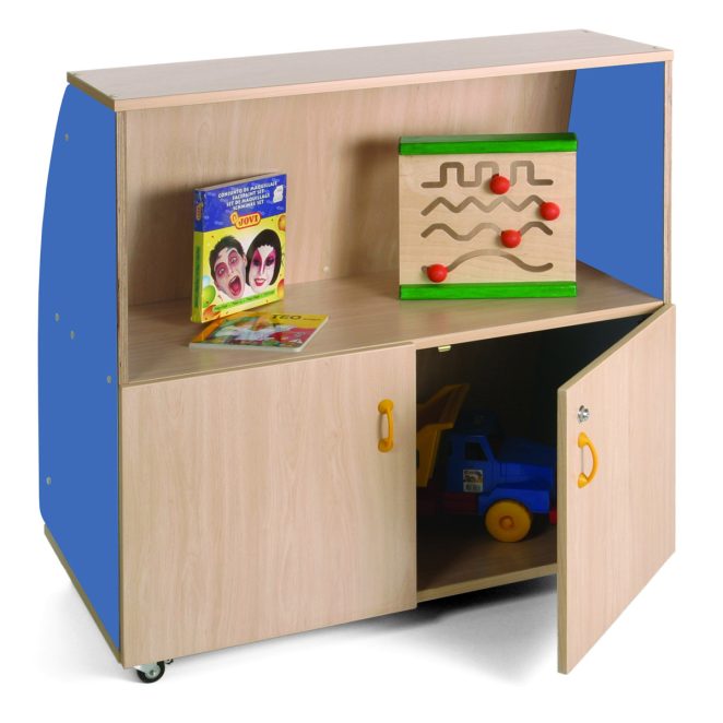 Mueble expositor de libros azul 17 600902E20