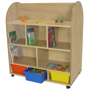 Mueble expositor de libros con estantes haya 17 602102E18