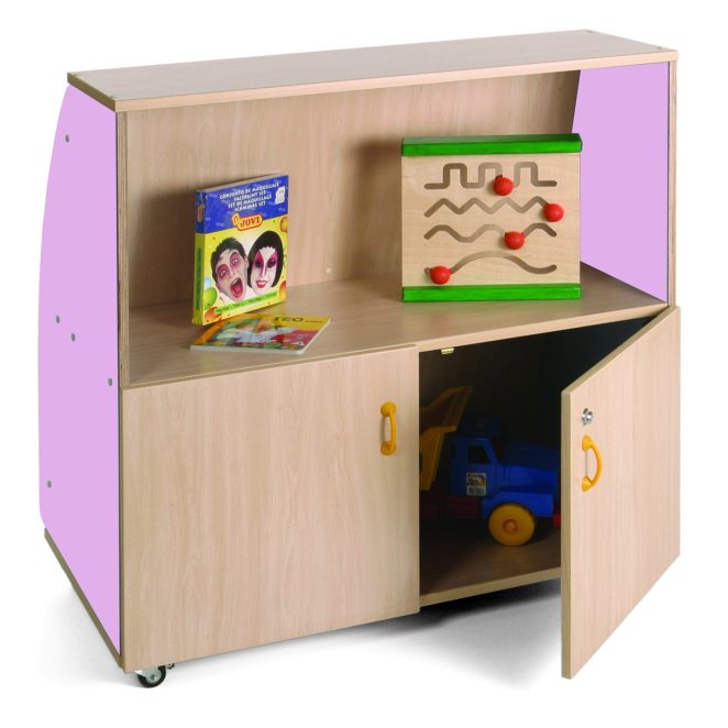 Mueble expositor de libros violeta 17 600902E22