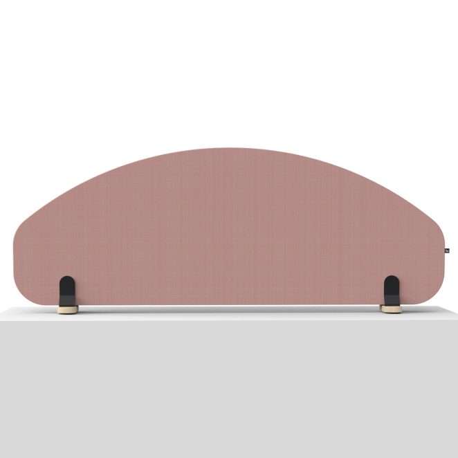 Separador acustico sobremesa Uma 140x54 tapizado rosa 00 2116 RO