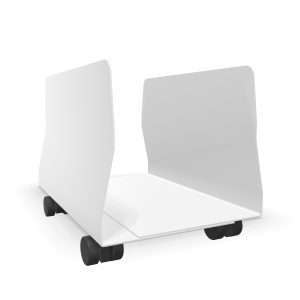 Soporte para CPU con ruedas color blanco 49 396040