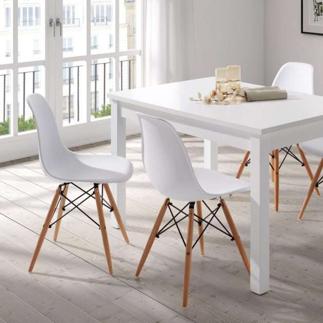 mesa comedor r480 fija silla paris blanco ambi