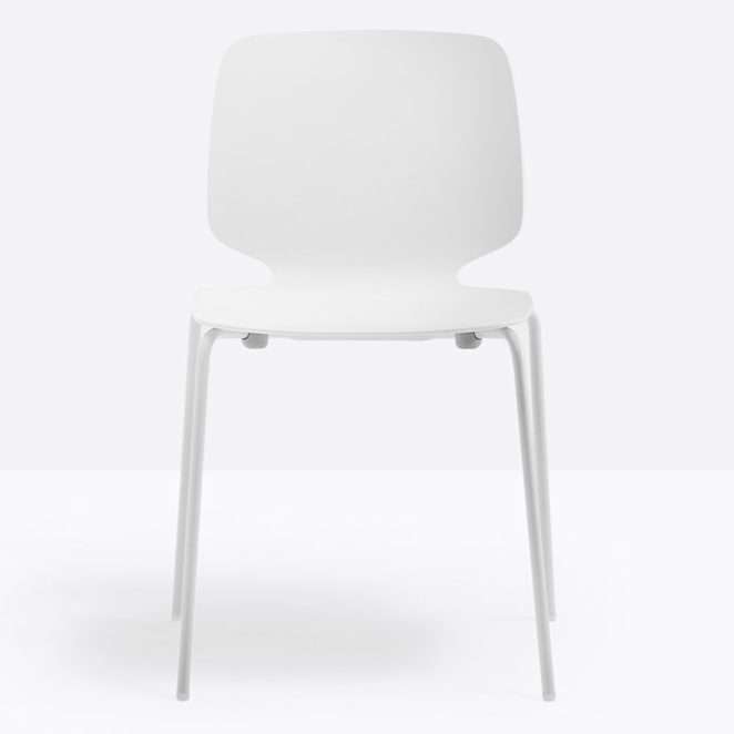 silla blanca pedrali babila 2730