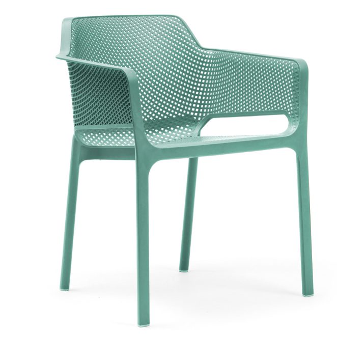 sillon de plastico verde para exterior de bar 33 4032604000